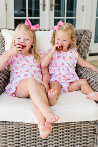 Blake Pima Knit Bubble - Strawberry Stripe