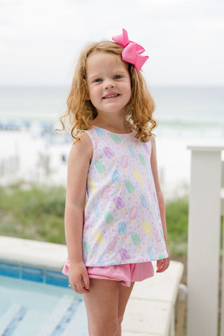 Sammy Pima Knit Bloomer Set - Sweet Summertime