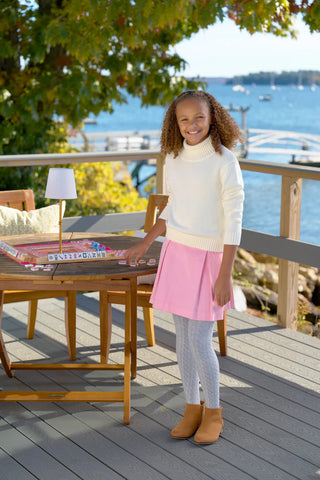 Parson Pleated Skirt (Corduroy) - Sandpearl Pink