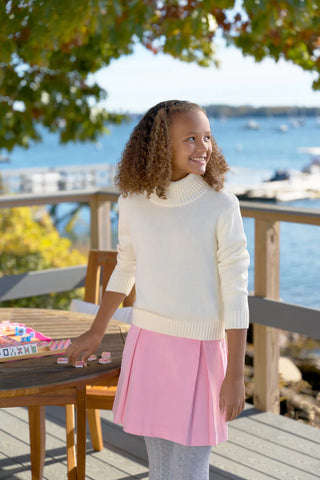 Parson Pleated Skirt (Corduroy) - Sandpearl Pink