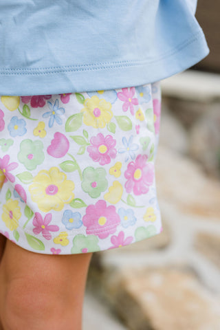 *PRE-ORDER* Hadley Pima Knit Shorts - Blossoms and Blooms