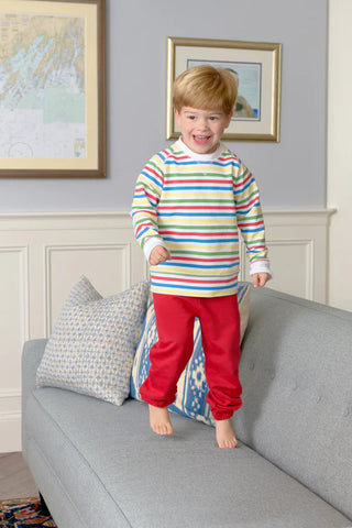 Cassidy Comfy Crewneck - Portland Sealife Stripe