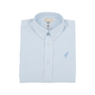 Dean's List Dress Shirt - Barrington Blue Mini Window Pane