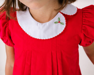 Eloise Dress - High Point Red Corduroy