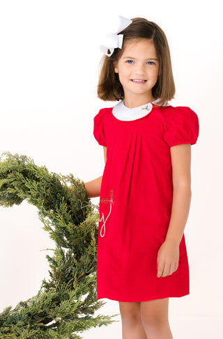 Eloise Dress - High Point Red Corduroy