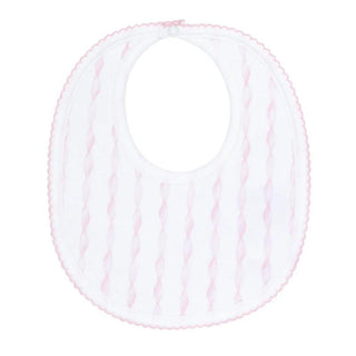 Pink Twirls Bib