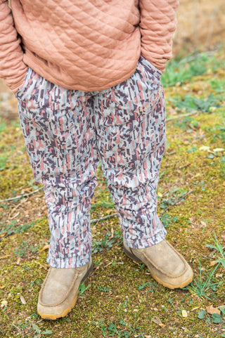 *PRE-ORDER* Boys Sunday Funday Jogger Pants - Neutral Camo