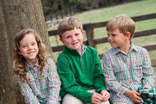 *PRE-ORDER* Boys Sporty Snap Pullover - Abundant Green