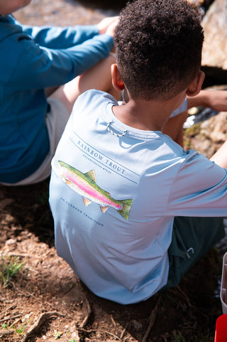 *PRE-ORDER* Boys Pro Performance Long-sleeve T-shirt - Rainbow Trout