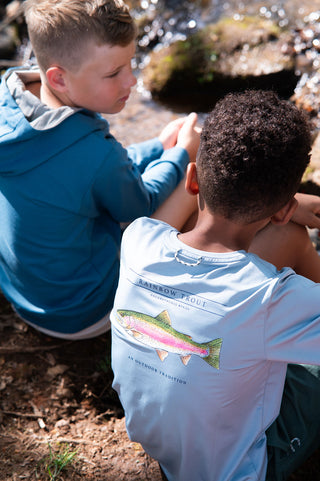 *PRE-ORDER* Boys Pro Performance Long-sleeve T-shirt - Rainbow Trout