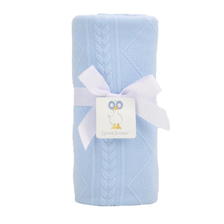 Knit Blanket - Blue