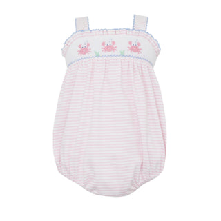 *PRE-ORDER* Girls Knit Sunbubble with Smocked Crabs