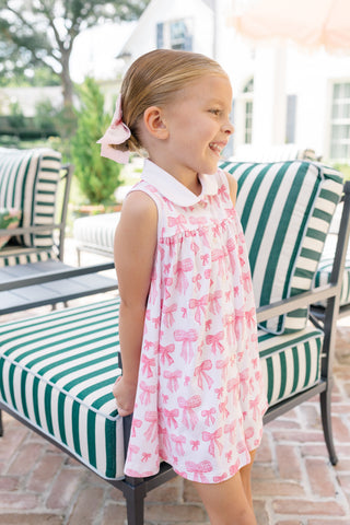 *PRE-ORDER* Pima Knit Button Down Dress - Grosgrain Print