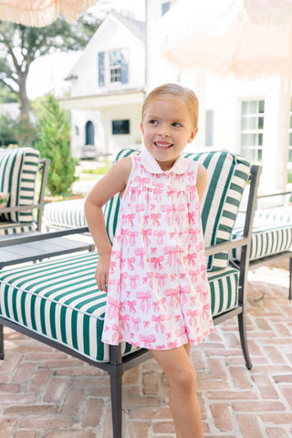 *PRE-ORDER* Pima Knit Button Down Dress - Grosgrain Print