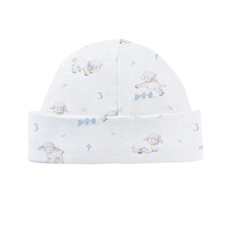 Printed Round Hat - Tiny Baby Sheep