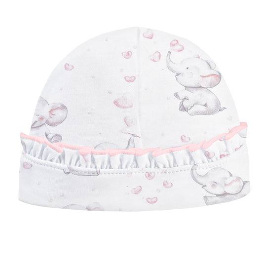 Girls Bubbly Elephant Hat with Ruffle