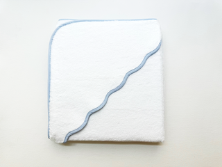 Hooded Towel - Blue Striped