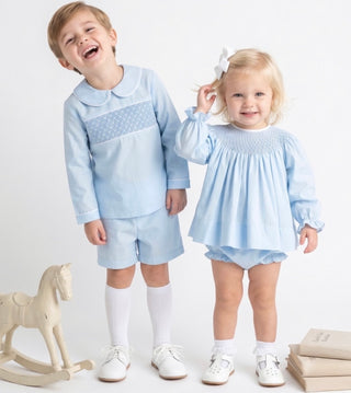 Betsy Bishop Bloomer Set (Pique) - Birmingham Blue