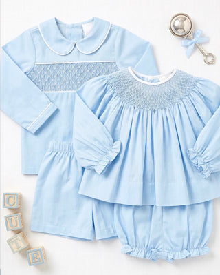 Betsy Bishop Bloomer Set (Pique) - Birmingham Blue