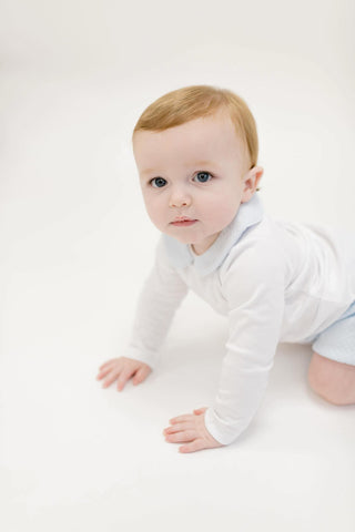 Boys Pima Shirt with Jacquard Shorts