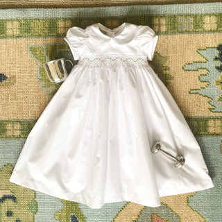 Girls Smocked Collared Daygown