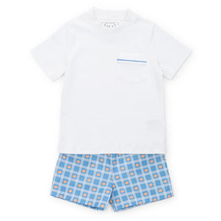 Hudson Short Set - Pumpkin Plaid