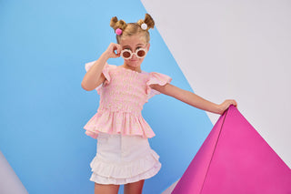 India Top - Pink Ditsy Floral