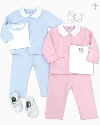 Girls Short Sleeve T-shirt with Picot Trim
