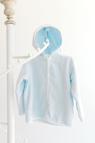 Hooded Jacket (French Terry) - Blue