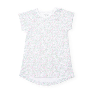 Girls Sadie Pima Knit Morning Dress - Garden Soiree