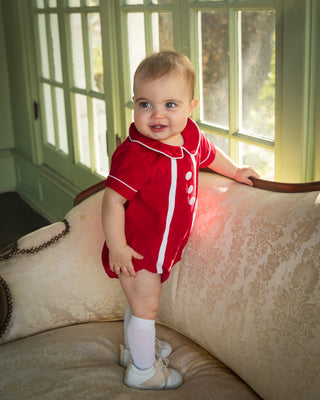 Boys Corduroy Romper - FINAL SALE