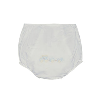 Landon Diaper Cover with Embroidery - Train