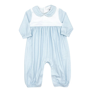 Boys Pima Collared Romper