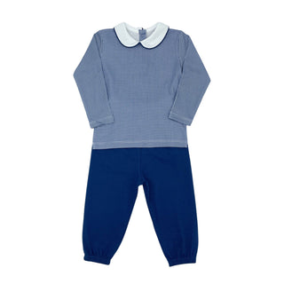 Boys Pima Collared Pant Set