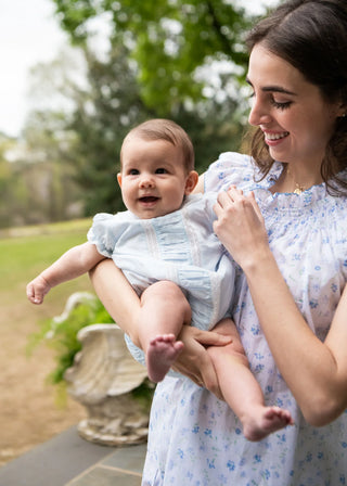 Baby Pleats Cotton Bubble - Blue