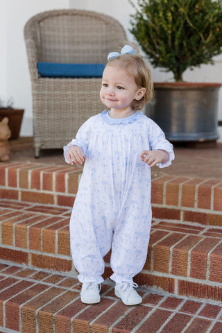 Girls Knit Lila Long Bubble - Blue Bows
