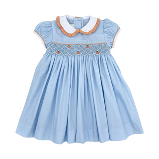 Marion Pumpkin Smocked Dress