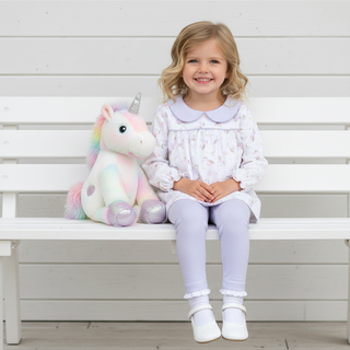 Peter Pan Collared Legging Set - Magic Unicorns
