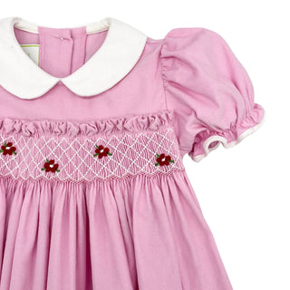 Poinsettia Smocked Corduroy Miller Dress