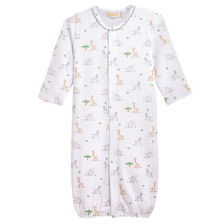 Printed Converter Gown with Piping - Tiny Safari
