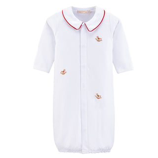 Boys Converter Gown with Hand-embroidery - Christmas Horse
