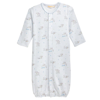 Printed Converter Gown with Piping - Tiny Baby Sheep