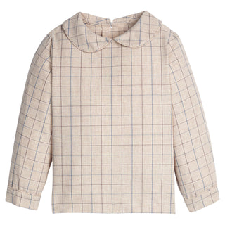 Peter Pan Collared Shirt - Durham Windowpane