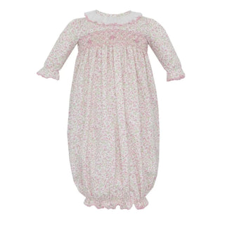Knit Girl Sack with Hand-smocking - Harper