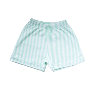 *PRE-ORDER* Conrad Pima Knit Shorts - Green Stripe