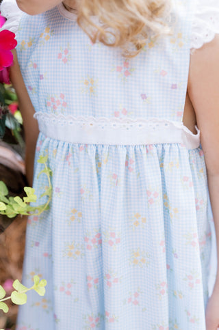 Pinafore Dress - Spring Time Blooms