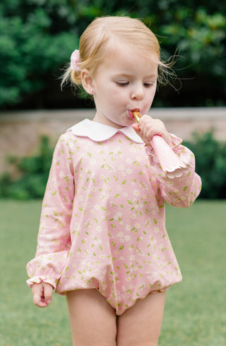 *PRE-ORDER* Girls Long-sleeve Pima Knit Bubble - Pink Petal
