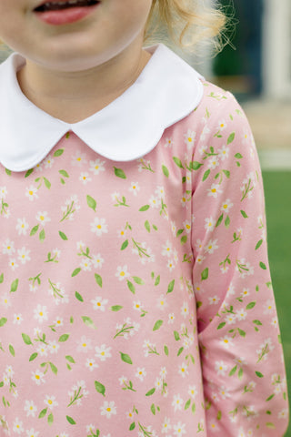 *PRE-ORDER* Long-sleeve Pima Knit Dress - Pink Petal