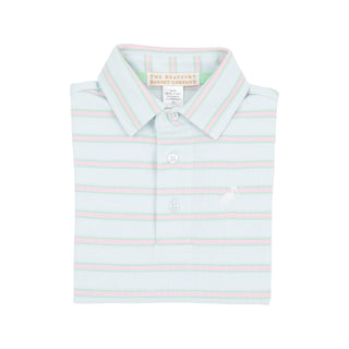 Prim & Proper Polo - Buckhead Blue, Grace Bay Green, Palm Beach Pink Stripe