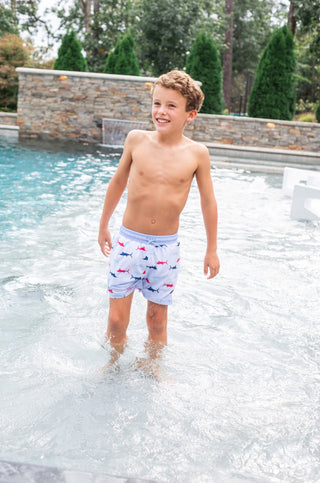 Boys Boogie Board Swim Trunk - Windsurfer Fish